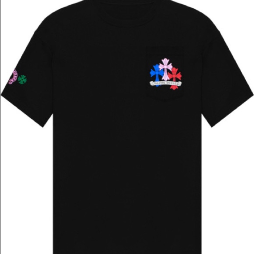 Chrome Hearts Black & Multicolor Cross Cemetery T-Shirt